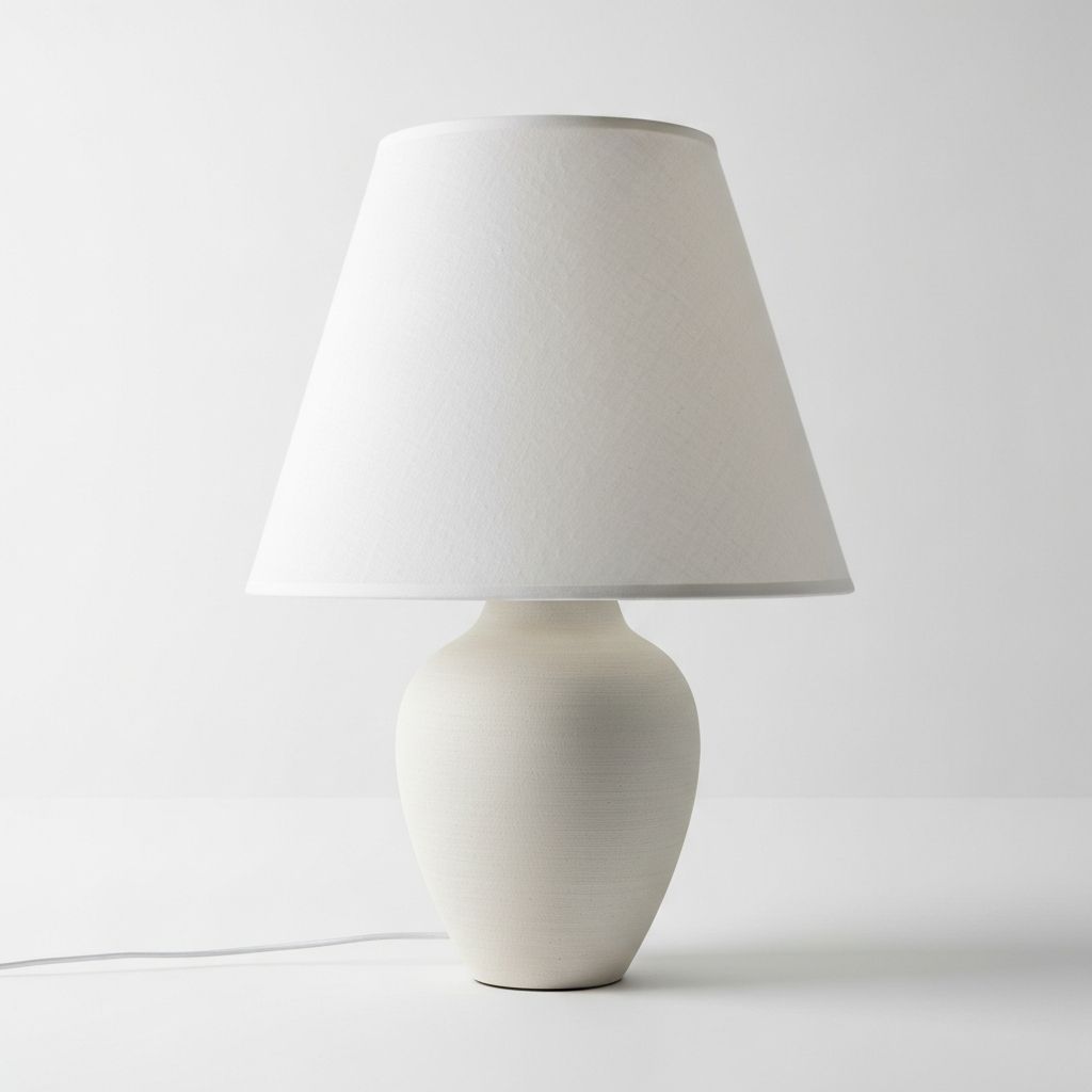 Керамическая настольная лампа